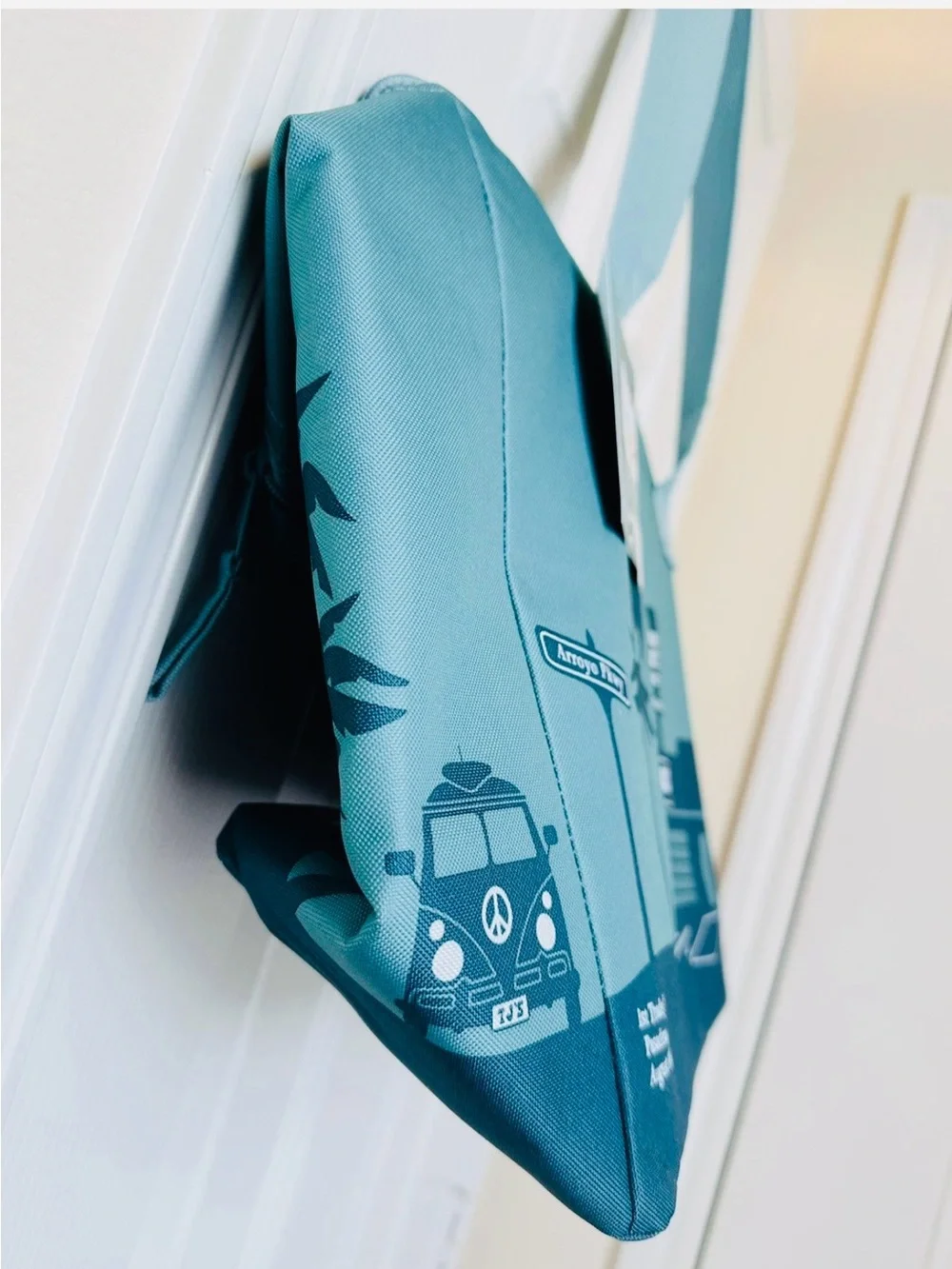 Trader Joe's Teal Illustrated Market Tote